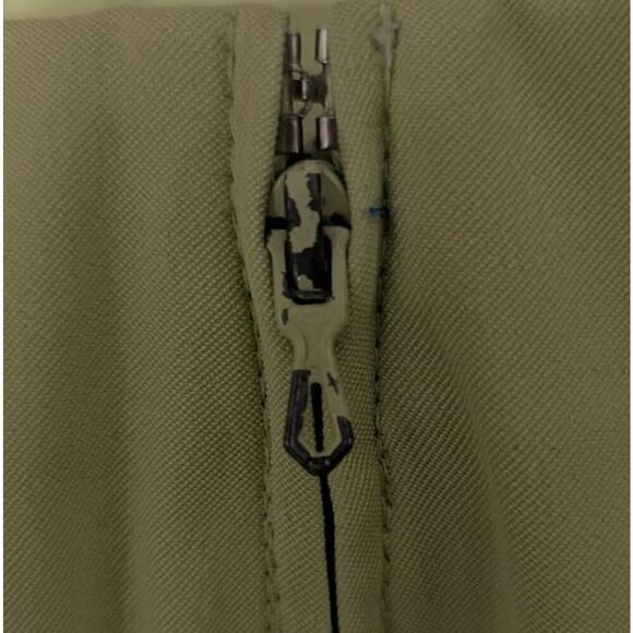 Lauren Vidal Paris Pants Womens Lime Green Cropped Stretch High Rise Trousers U - Picture 4 of 5